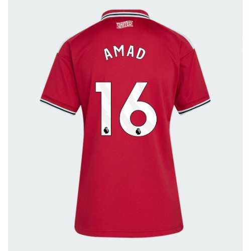 Manchester United Amad Diallo #16 Hjemmebanetrøje Dame 2026-27 Kortærmet